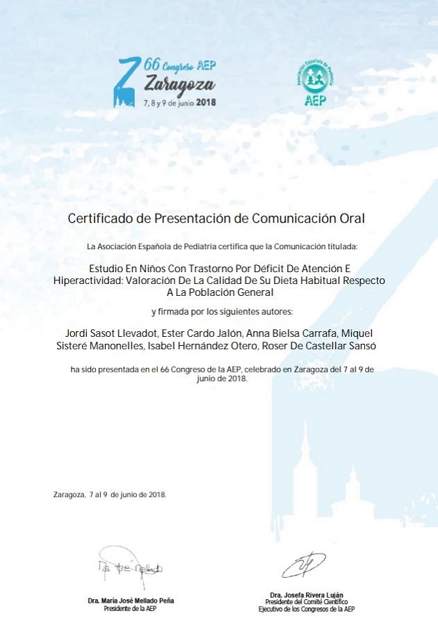 certificado congreso aep zaragoza